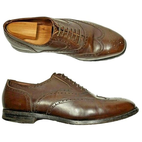 Vintage Church's Famous English Shoes Custom Brown Leather Dress Oxford Mens 11 - Picture 7 of 8